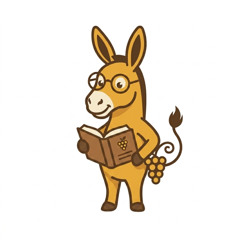 Esel Maskottchen Gelehrter